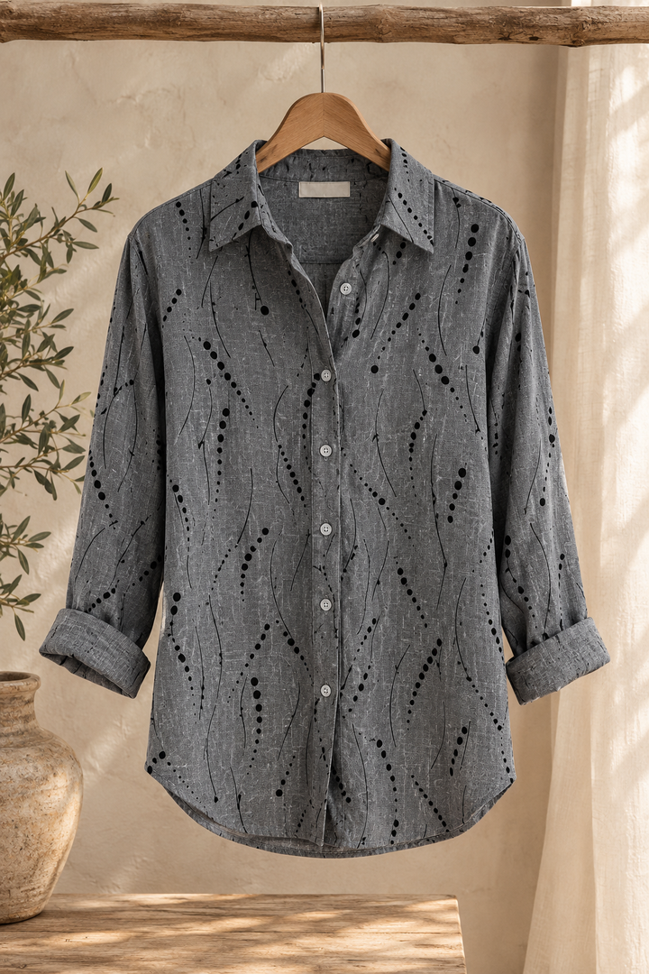 Pernella™ | Casual Dotted Line Pattern Blouse