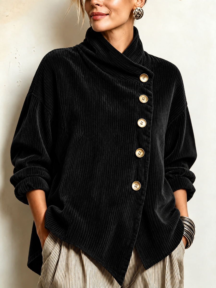 Olivia | The Corduroy Button-Up Top – Seabloom Boutique