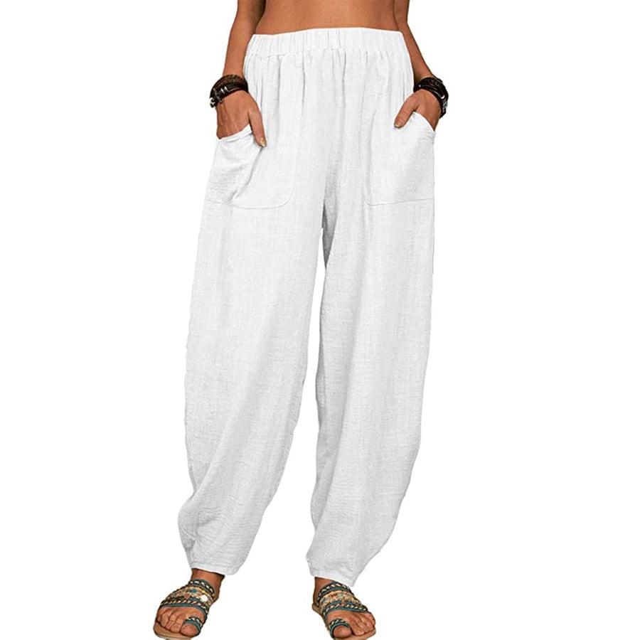 SISI | Loose Cotton and Linen Harem Pants