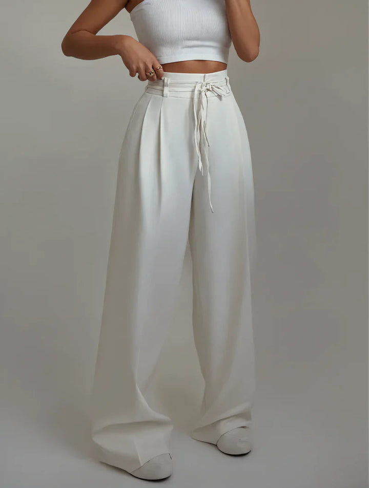 STEFANIA | High-waisted wide-leg trousers